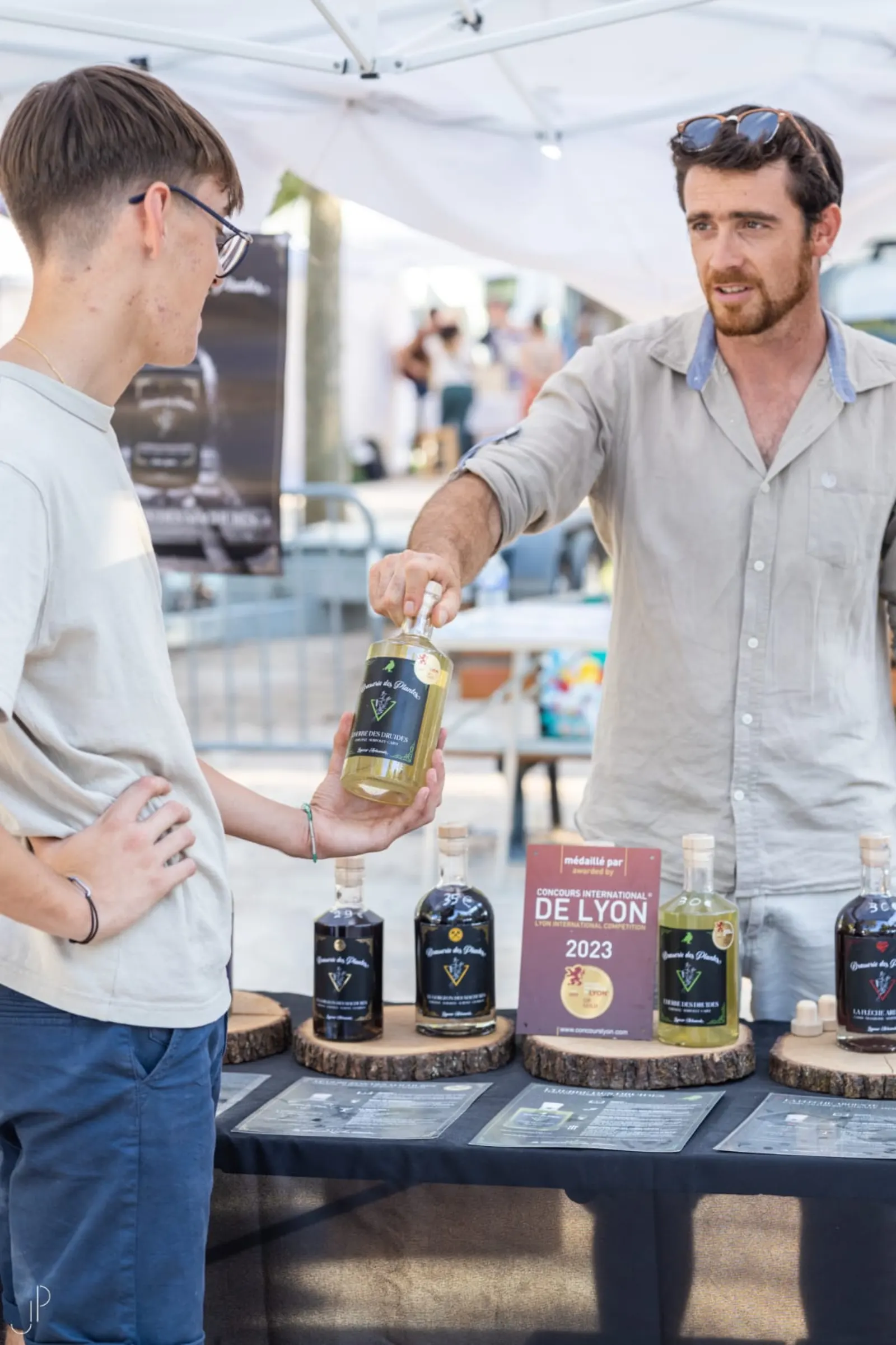 Équipe en dégustation