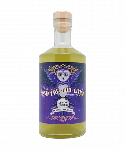 CBD Absinthe Citron — liqueur artisanale aux plantes oubliées