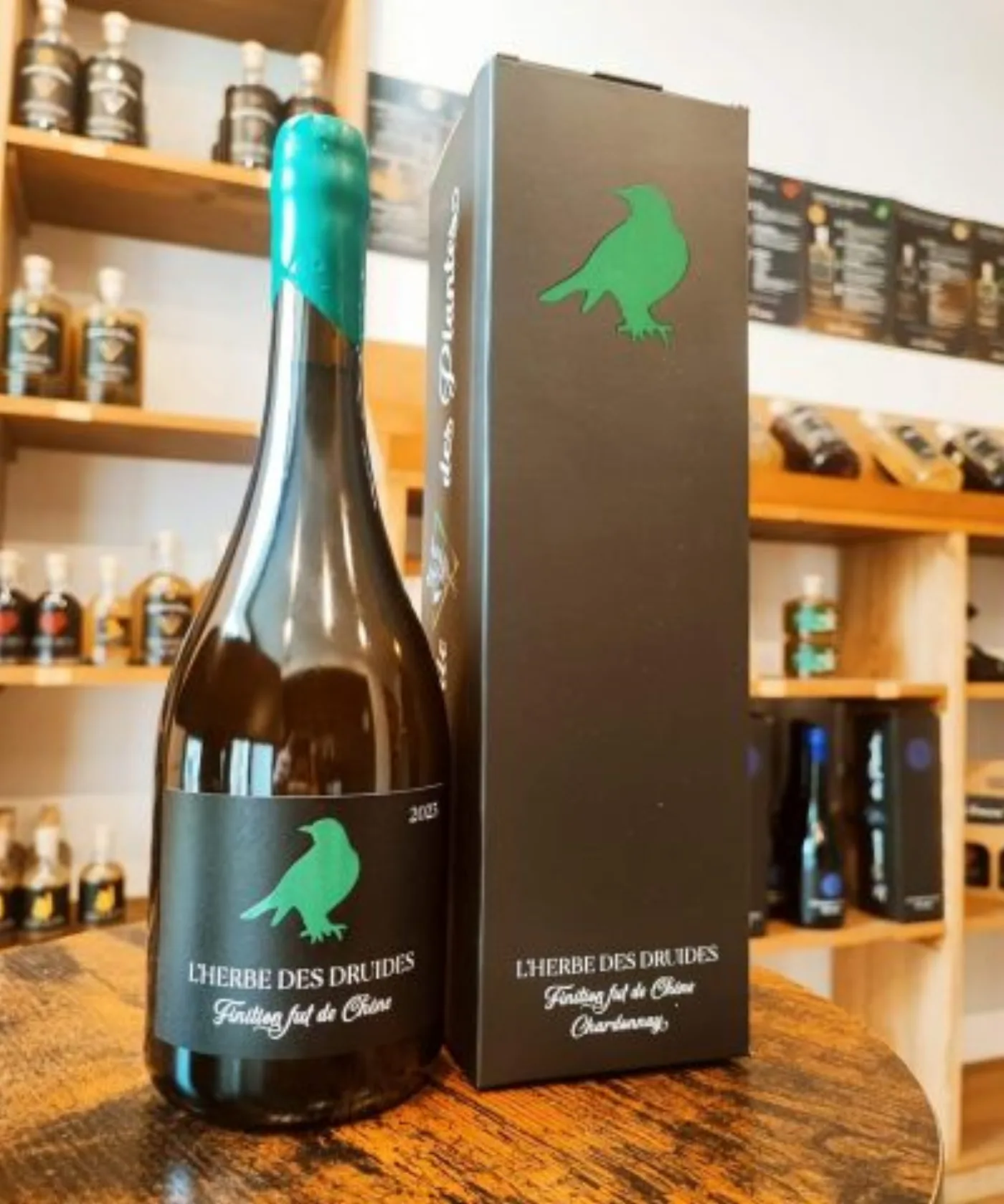 L'Herbe des Druides — Finition fût de chêne — liqueur artisanale aux plantes d'Auvergne