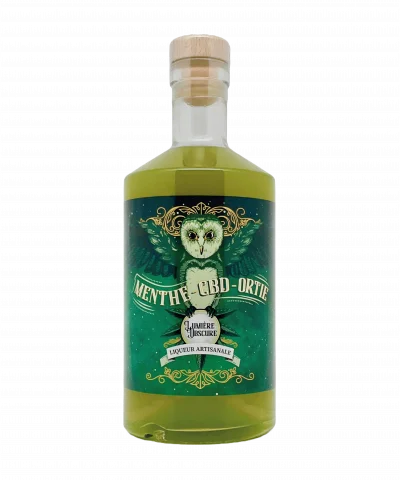 Menthe CBD Ortie — liqueur artisanale aux plantes oubliées